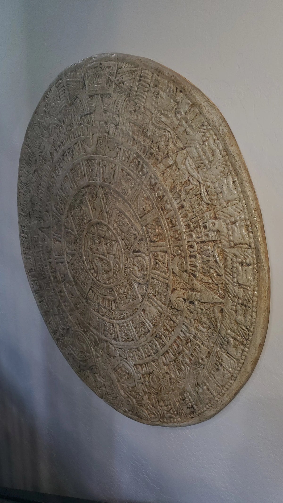 Aztec Mayan Calendar Circle Concrete Stamp Mat PNL Liners