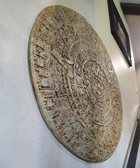 Concrete Aztec Mayan Calendar Wall Art Medallion Mold, SDP-69 PNL Liners