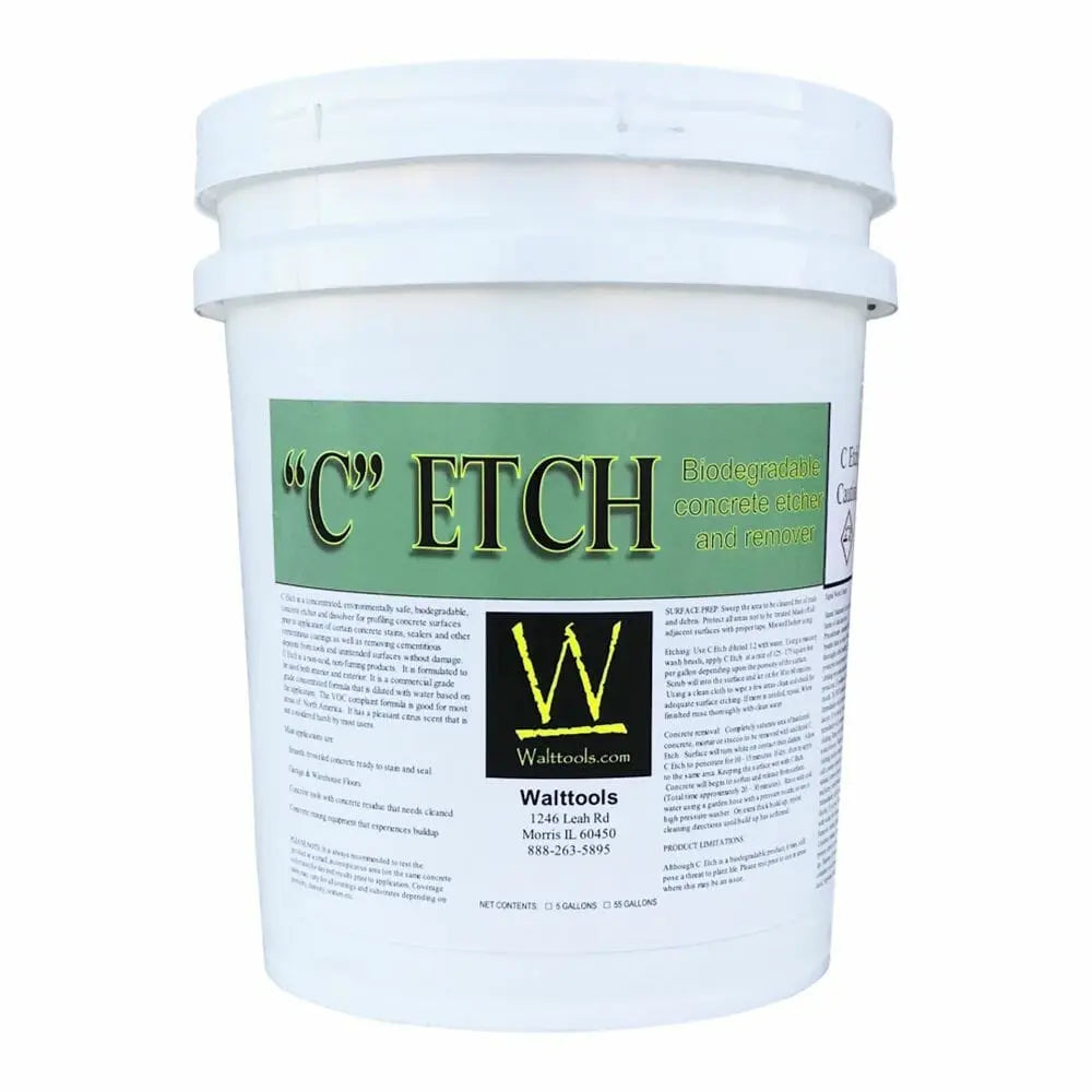 Concrete Etch - Eco-Friendly Biodegradable Cement Etcher and Cleaner Walttools