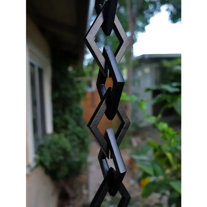 Copy of Cast Aluminum Link Droplet Chain- Black Powder Coat RainChains