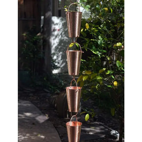 Large Copper Buckets Rain Chain RainChains