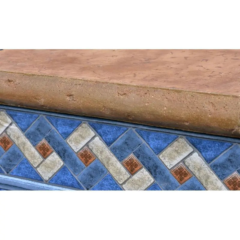 Poolform Form Liner - 3" Bullnose Travertine Edge Z-Form