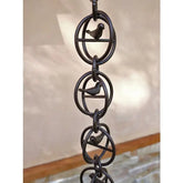 Rain Chain Aluminum Bird in a Cage- Bronze Powder Coated RainChains