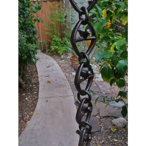 Rain Chain Aluminum Bird on a Wire- Bronze Powder Coated RainChains