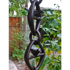 Rain Chain Aluminum Bird on a Wire- Bronze Powder Coated RainChains