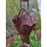 Rain Chain Bluebell Cups Pure Unfinished Copper RainChain RainChains