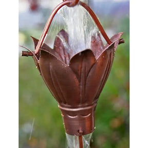 Rain Chain Bluebell Cups Pure Unfinished Copper RainChain RainChains