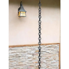 Rain Chain Cast Aluminum Zen Loops- Black RainChains