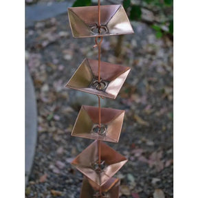 Rain Chain Copper Pagoda Cups RainChains