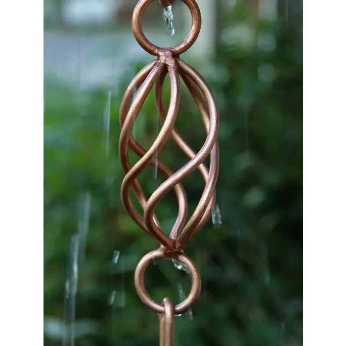 Rain Chain Copper Twist Loops RainChains