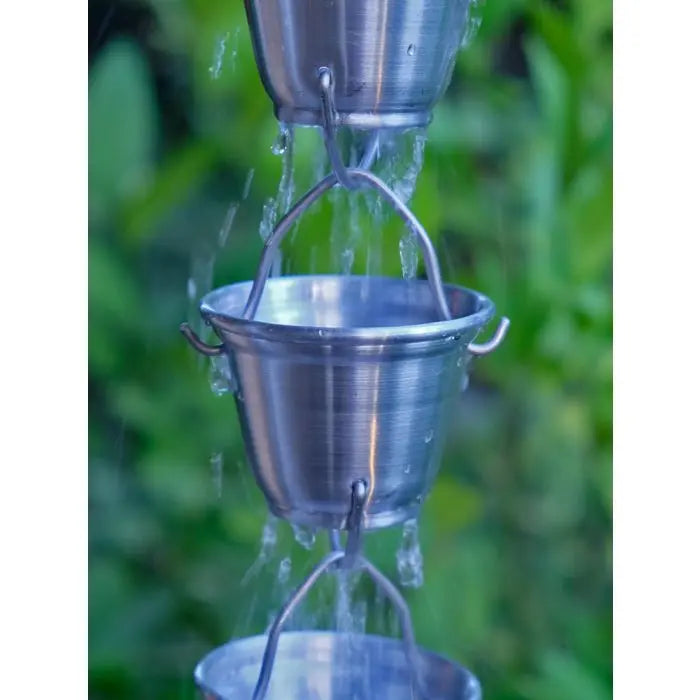 Rain Chain Shizuka Aluminum Cups RainChains