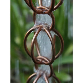 Rain Chain Triple Loops 2.5"- Copper RainChains