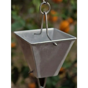 Rain Chain XL Square Cups- Aluminum RainChains