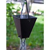 Rain Chains Square Tapered Cups-Black RainChains