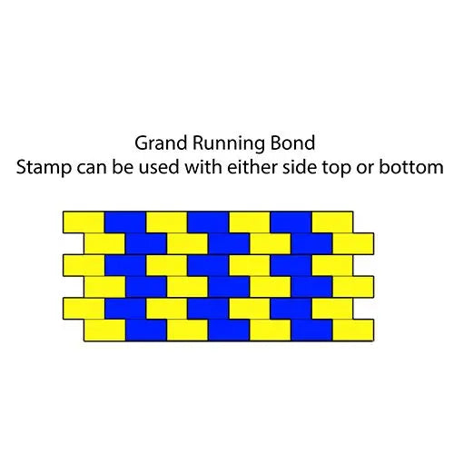 Slate Concrete Stamps - Grand Running Bond Walttools-Stamps