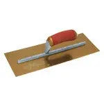 12 X 5 PermaShape® Golden Stainless Steel Finishing Trowel w/Curved DuraSoft® Handle Marshalltown