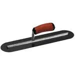 16 X 4" Blue Steel Finishing Trowel-Fully Rounded w/Curved DuraSoft® Handle Marshalltown