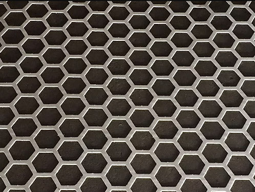 Concrete Paper Stencil - Safety Grid 2" Hex DCI Stencils