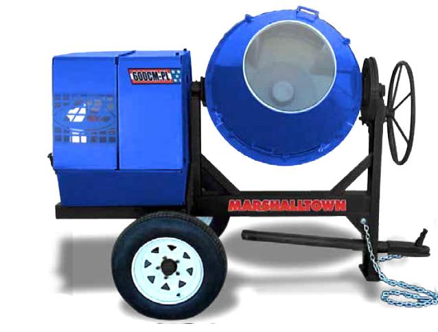 Concrete Mixer Industrial Grade Electric Motor Marshalltown