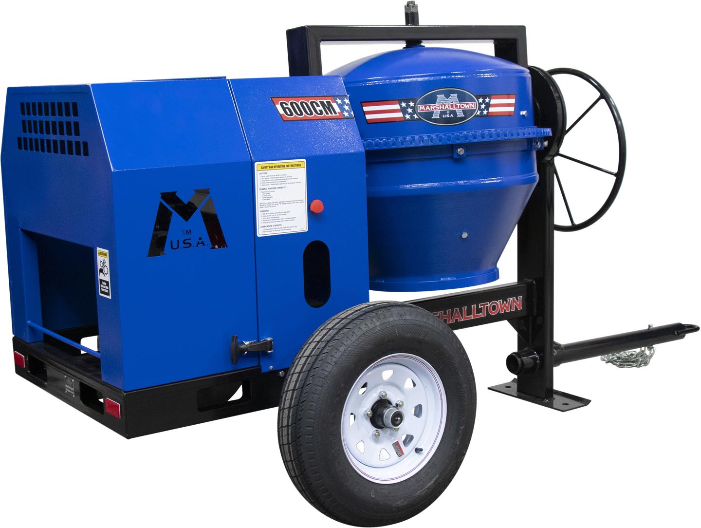 Concrete Mixer Industrial Grade - Gas Honda Motor Marshalltown