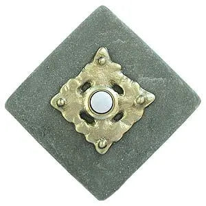 Clavos Stone Doorbell in Pewter, Brass, ORB or Bronze CustomDoorbell Diamond Plus