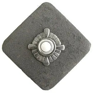 Compass Stone Doorbell in Pewter, Brass, ORB or Bronze CustomDoorbell All Plus