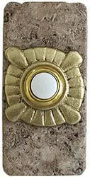 Compass Stone Doorbell in Pewter, Brass, ORB or Bronze CustomDoorbell All Plus