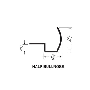 Concrete Countertop Cast In Place Forms- Half Bulnose Z-Form