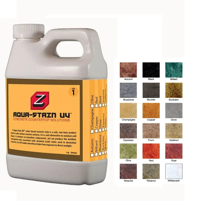 Concrete Countertop Stain Z Aqua-Stain UV Z-Form