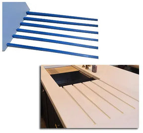 Concrete Drainboard Groove Molds, Reusable Rubber PNL Liners