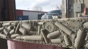 Concrete Edge Form Liner - 2" Bullets & Casings PNL Liners