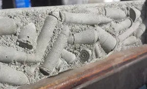 Concrete Edge Form Liner - 2" Bullets & Casings PNL Liners