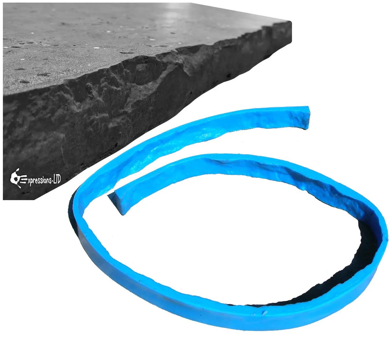 Concrete Edge Form Liner - 2" Rough Rock Granite PNL Liners