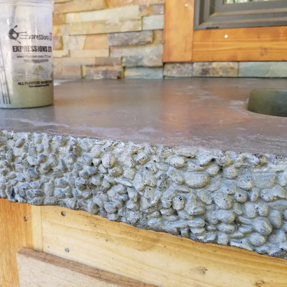 Concrete Edge Form Liner - 3" Pebble Stones PNL Liners