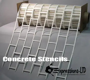 Concrete Paper Stencil - Cobblestone Expressions LTD