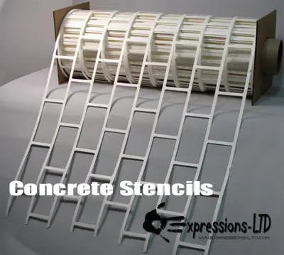 Concrete Paper Stencil - Roman Paver DCI Stencils