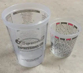 Concrete Sealer Small Measuring Mixing Cups 16oz (Pint) Expressions LTD