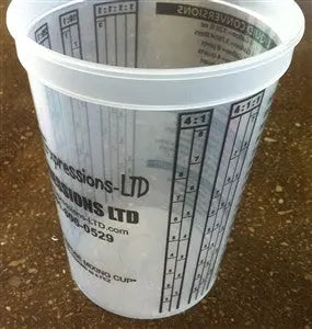 Concrete Sealer and Admix Measuring Mixing Cups 40 oz, 10/100 pack Expressions LTD