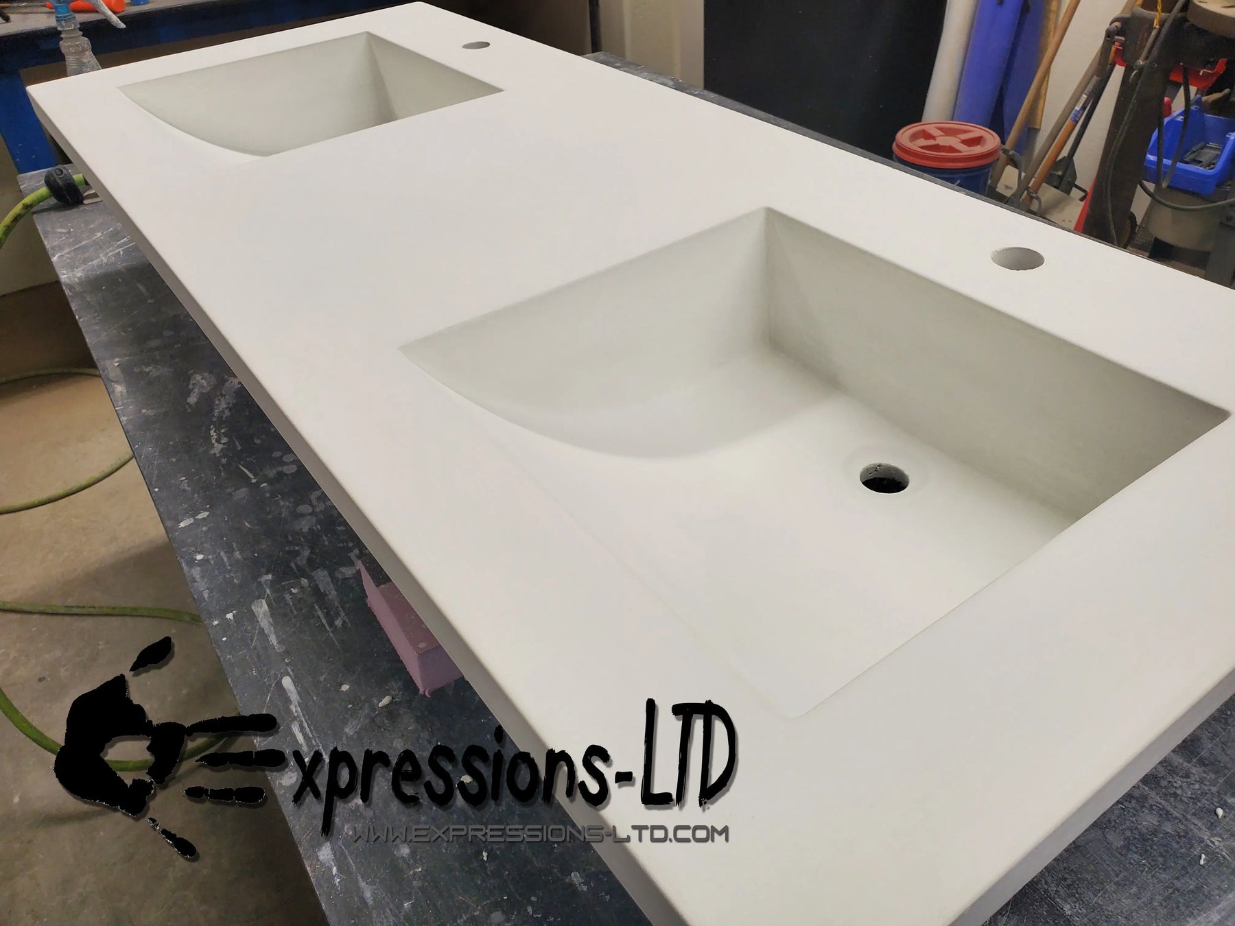 Concrete Sink Mold SDP-14 Arch Ramp (16"x14"x5.75") PNL Liners