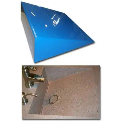 Concrete Sink Mold SDP-2 Wedge Ramp Slot Drain (17 1/8"x16"x6") PNL Liners