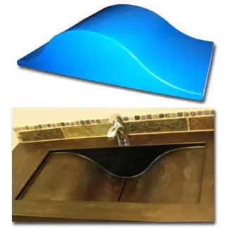 Concrete Sink Mold SDP-26 Wave Slot Drain (29"x14.25"x6") PNL Liners