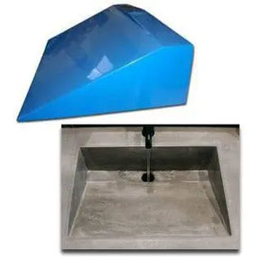 Concrete Sink Mold SDP-29 Traditional Ramp (20.25"x14.75"x6") PNL Liners