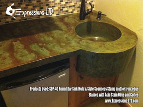 Concrete Sink Mold SDP-40 Round Bar (16" Across) PNL Liners