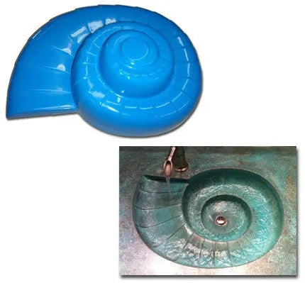 Concrete Sink Mold SDP-46 Nautilus Sea Shell Design (20"x15.25"x5.5") PNL Liners