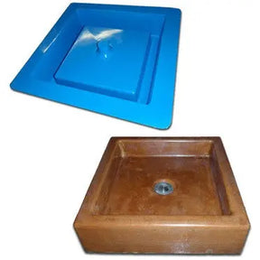 Concrete Sink Mold SDP-47 Vessel Box (15"x15"x2.25") PNL Liners