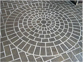 Concrete Stencil Accent - Cobble Circle DCI Stencils