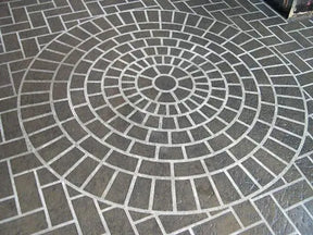 Concrete Stencil Accent - Large Brick Rosette DCI Stencils