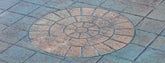 Concrete Stencil Accent - Small Brick Rosette DCI Stencils