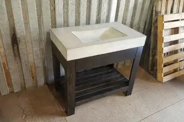 Concrete Vanity Finished Sinks StanleyArtisanConcrete