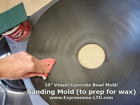 Concrete Vessel ABS Sink Mold DPM-20 Bowl (19"x6") Expressions LTD